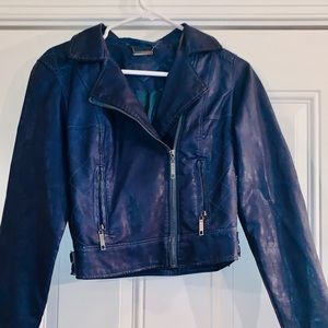 Faux leather jacket